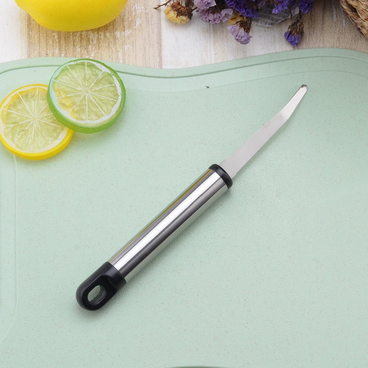 Grapefruit Knife, Stainless Steel Curved Serrated Peeler