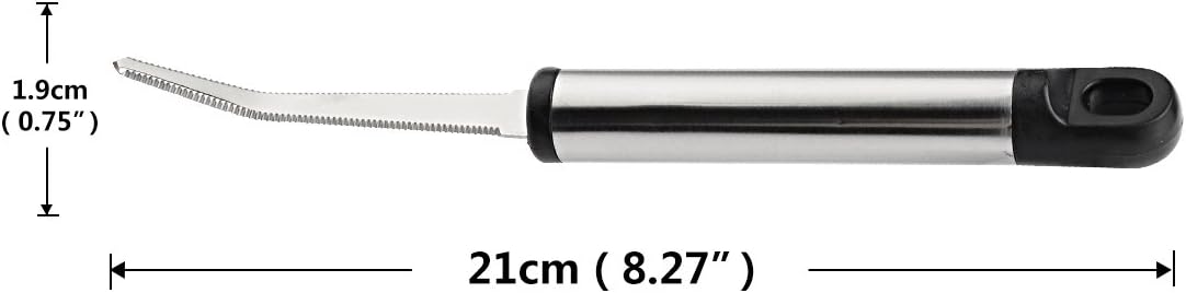 Grapefruit Knife, Stainless Steel Curved Serrated Peeler