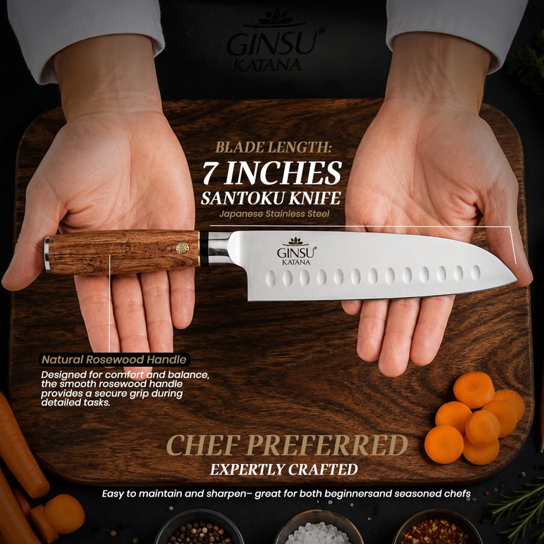 7" SANTOKU KNIFE | TRADITIONS COLLECTION JAPANESE KNIVES | BEST KNIFE FOR YOUR KITCHEN