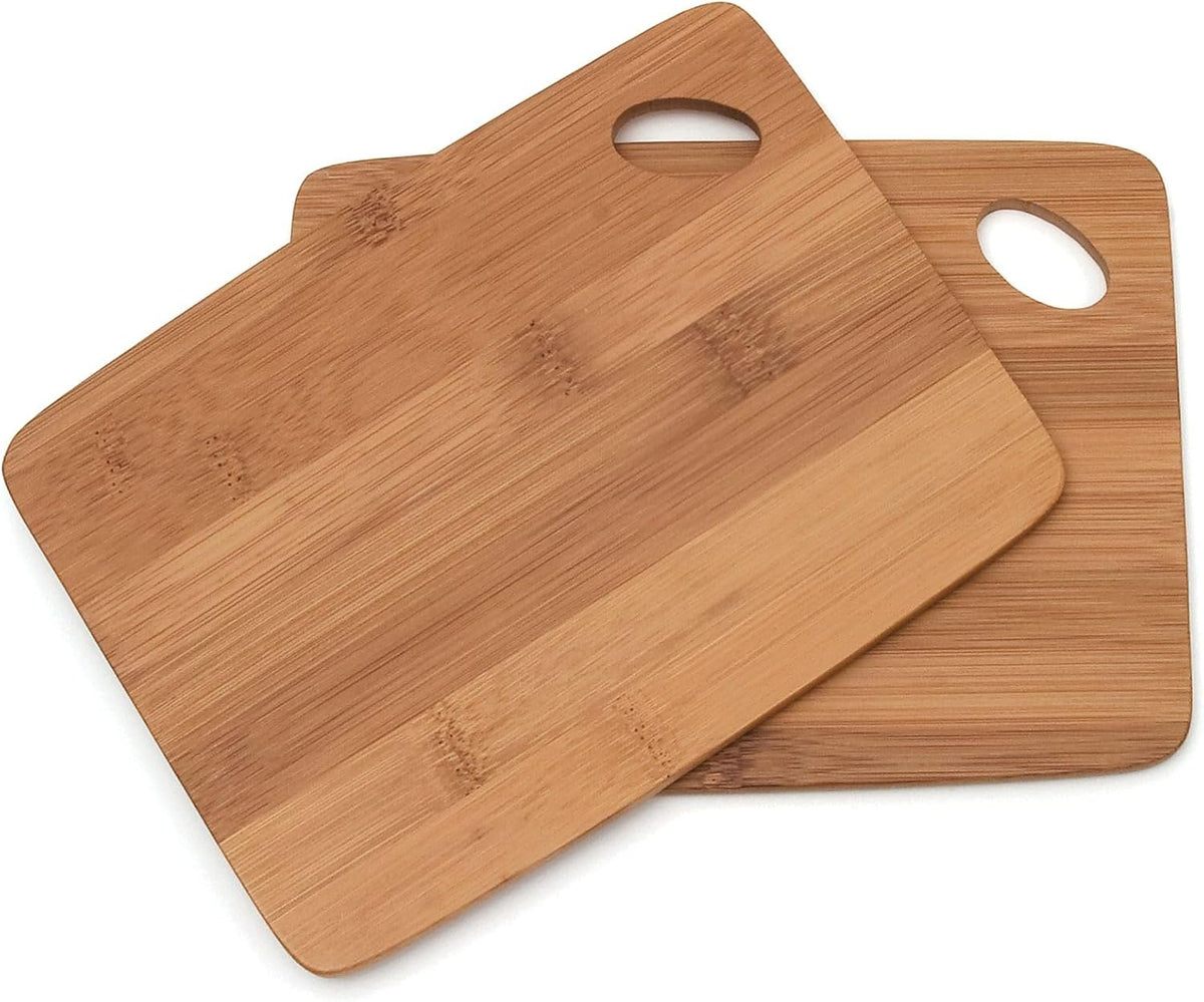 849 Bamboo Thin Cutting Board Set, Two 6 by 8-Inch Boards