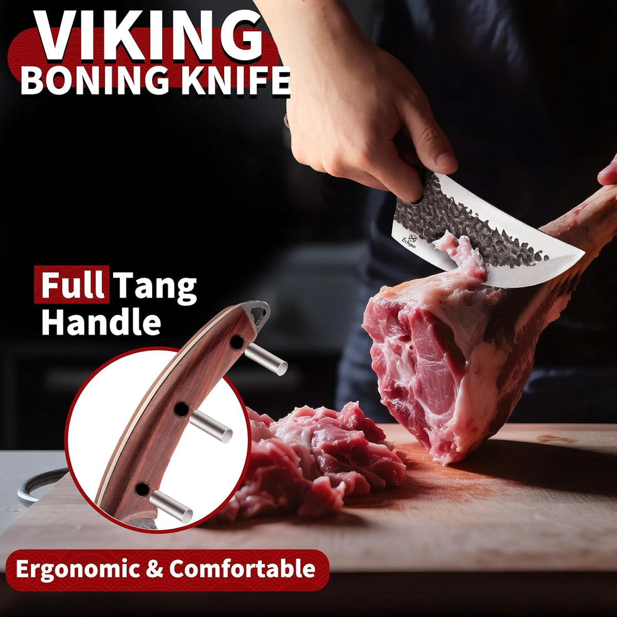 Butcher Knife Set – 3PCS Hand Forged Kitchen Knife Set
