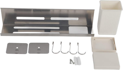 Knife Holder, Hanging Rack Kitchen Wall Organizer with Strong Loading Wall Mounted Knife Rack, Multipurpose Kitchen Utensil Rack, Stainless Steel Cutlery Holder for Spoons