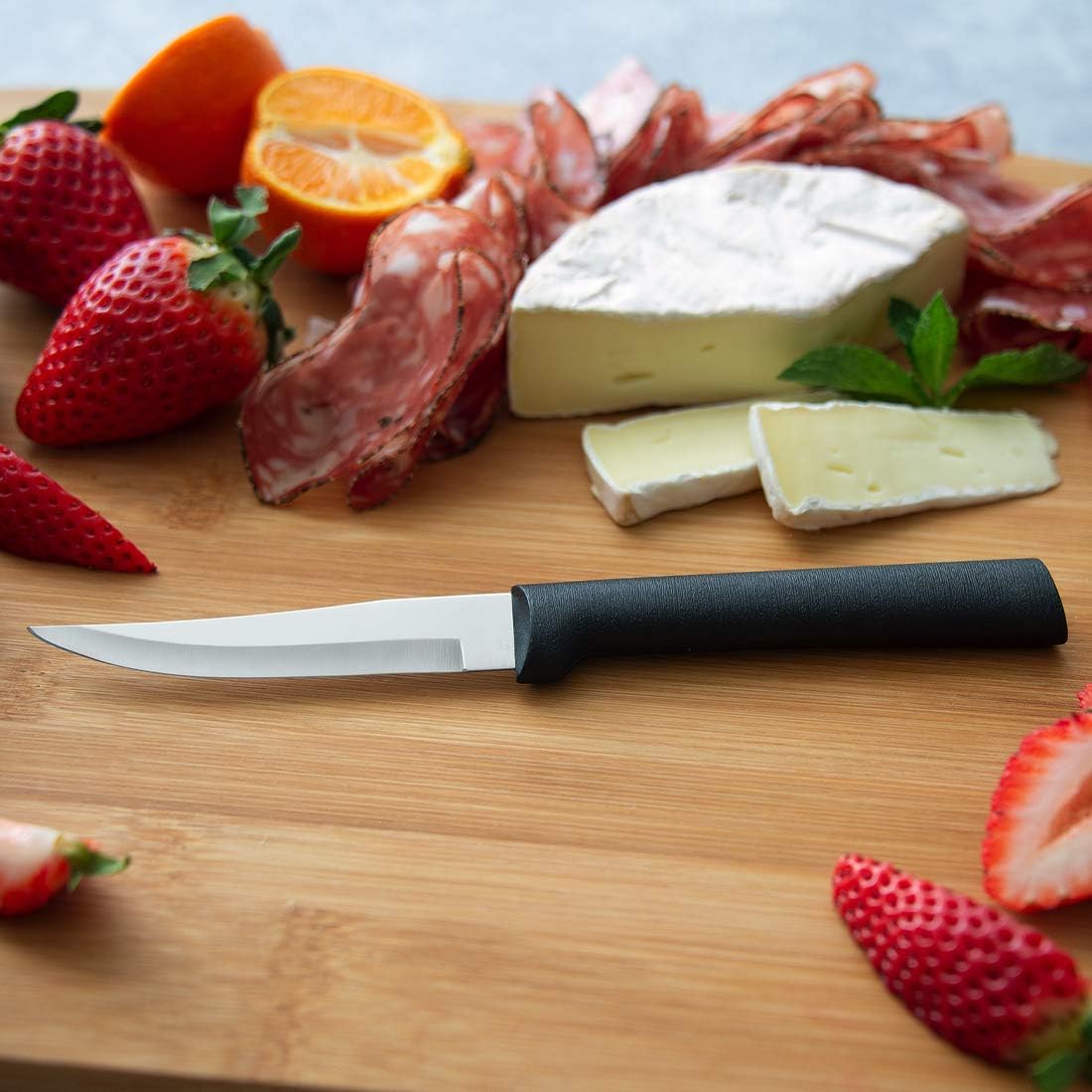 Paring Plus Sharpener Set (S36), Silver Handle | 3-Piece Knife Set , Stainless Steel Blade, Silver Cast Aluminum Handle