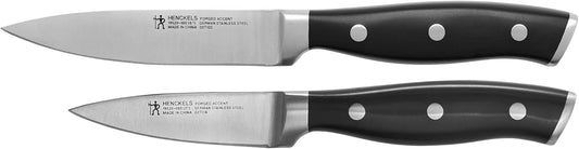 Forged Accent 2-Pc Paring Knife Set, Razor-Sharp German Engineered | Informed by 100+ Years of Mastery. Dishwasher safe, Comfortable Grip. Great for Peeling, Coring and Slicing.