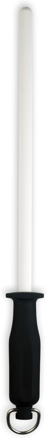 12” Ceramic Sharpening Rod - Knife Sharpener - Fine 1200 Grit - Ceramic Core, Large Sharpening Surface & Soft-Grip Handle