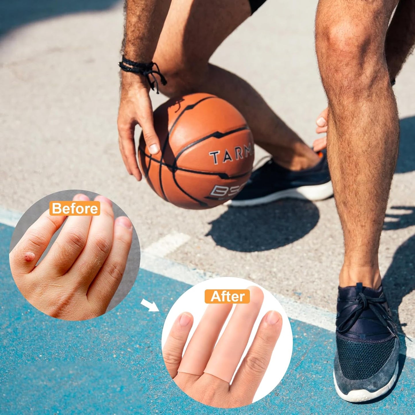 10pcs Gel Finger Cots, Silicone Finger Covers, Thumb Protector Finger Support Protector Caps Gloves