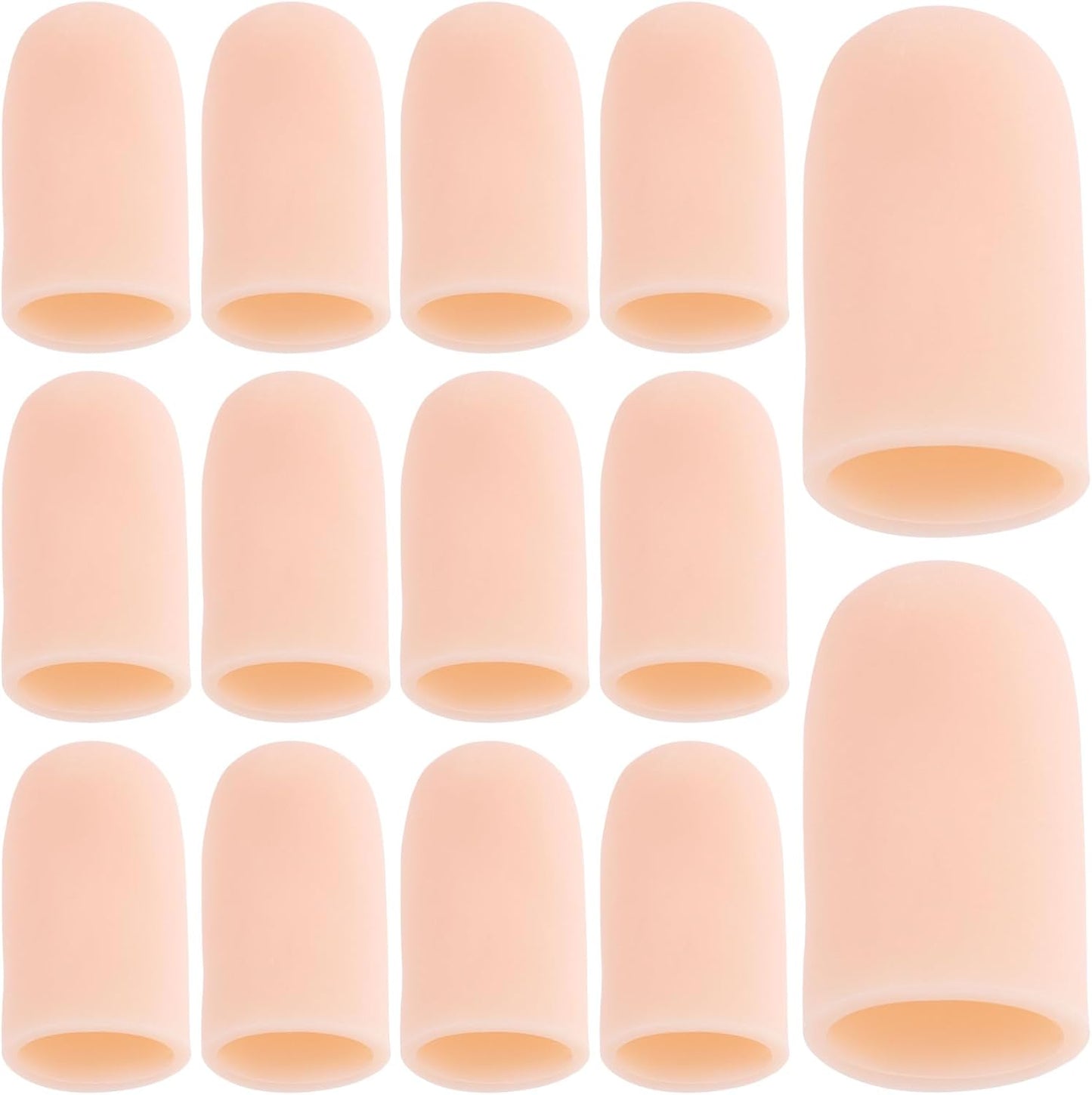 10pcs Gel Finger Cots, Silicone Finger Covers, Thumb Protector Finger Support Protector Caps Gloves