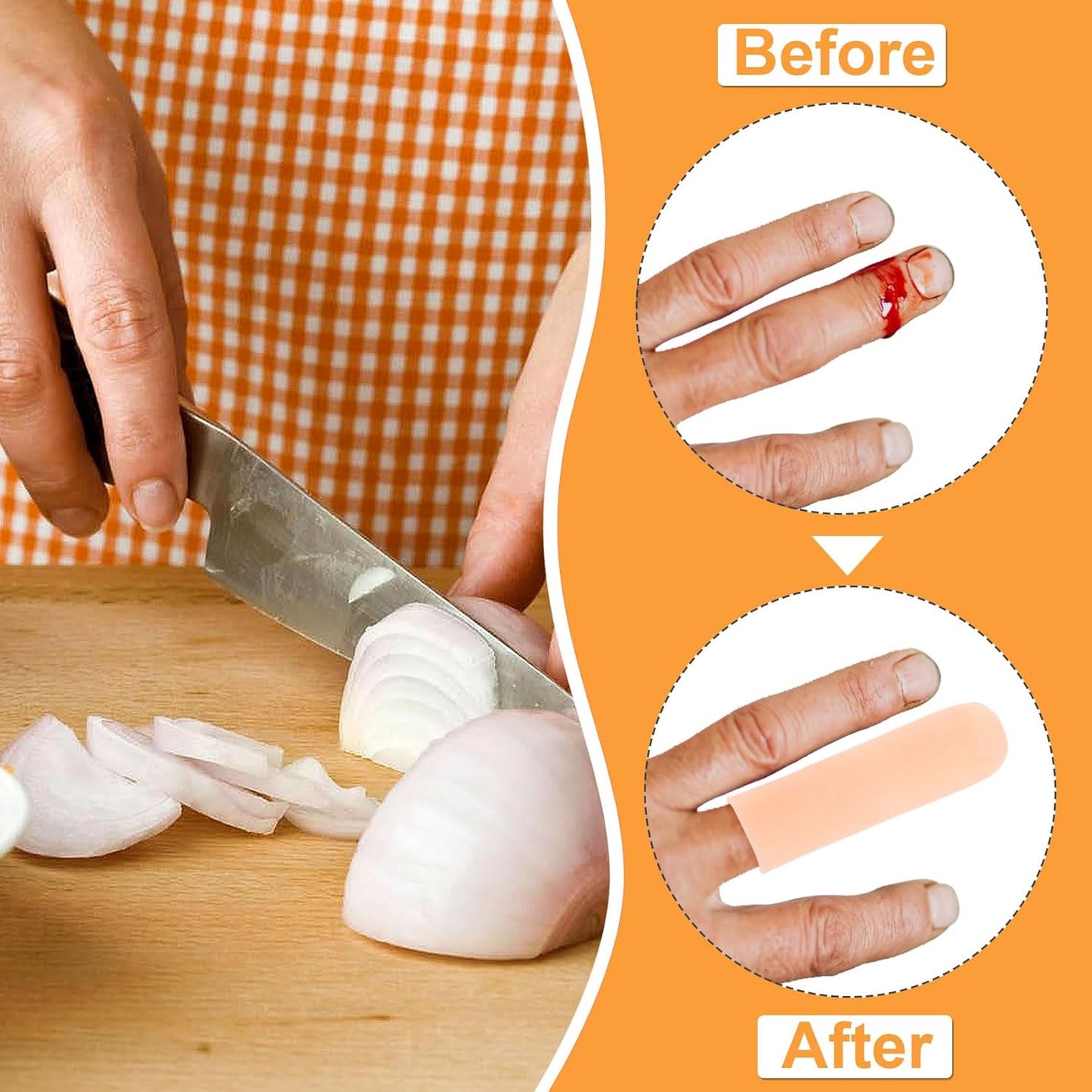 10pcs Gel Finger Cots, Silicone Finger Covers, Thumb Protector Finger Support Protector Caps Gloves