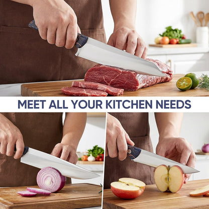 3-Piece Kitchen Knife Set, 5Cr15MoV High Carbon Stainless Steel