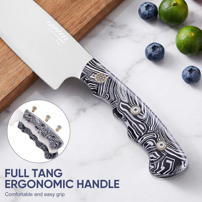 3-Piece Kitchen Knife Set, 5Cr15MoV High Carbon Stainless Steel
