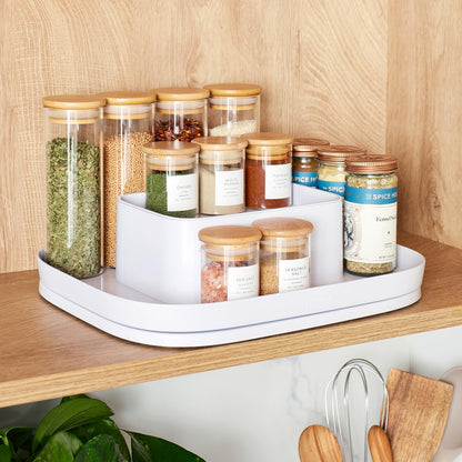 MagicTrack Rectangle Turntable, Lazy Susan Max Cabinet Organizer