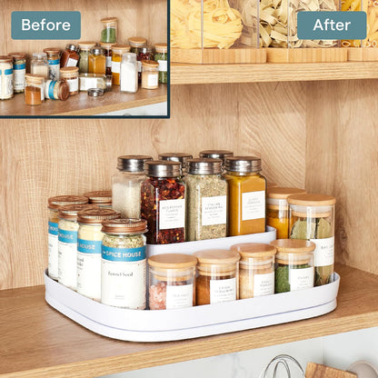 MagicTrack Rectangle Turntable, Lazy Susan Max Cabinet Organizer