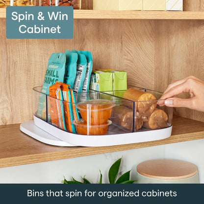 MagicTrack Rectangle Turntable, Lazy Susan Max Cabinet Organizer