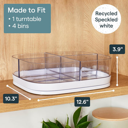 MagicTrack Rectangle Turntable, Lazy Susan Max Cabinet Organizer