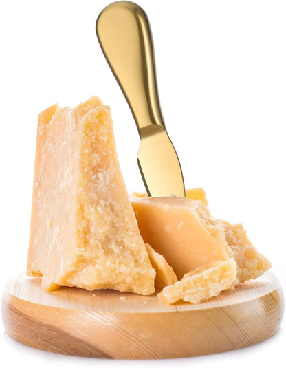 Stainless Steel Cheese Knives Set, Cheese Tools with Cheese Slicer and Cheese Cutters for Kitchen (Gold,6 Pieces)