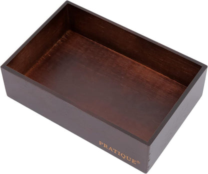 Bamboo Drawer Organizer - Kitchen Utensil Organizer Silverware Tray Cutlery Holder，Office Desk Supplies and Accessories,15 * 5.9 * 2.6,Black