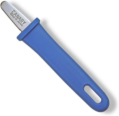 Cardboard Cutter with Blade Cover - 7.5" Box Cutter Utility Knife for Breaking Down Boxes & Opening Packages - Made in Japan, Orange