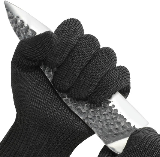Cut Resistant Gloves Food Grade, Level 5 Protection,Safety Dexterity Cutting Gloves with Stainless Steel Wire for Kitchen Chefs Butchers Meat Cutting Mandoline Oyster Shucking Garden Wood Carving, L