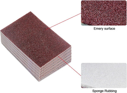 20pcs Nano Carborundum Sponge, Emery Sponge Brush Clean Eraser Scrub, Kitchen Magic Cleaning Sponge for Removing Rust Cleaning Pots and Pans, Household Cleaning Tool