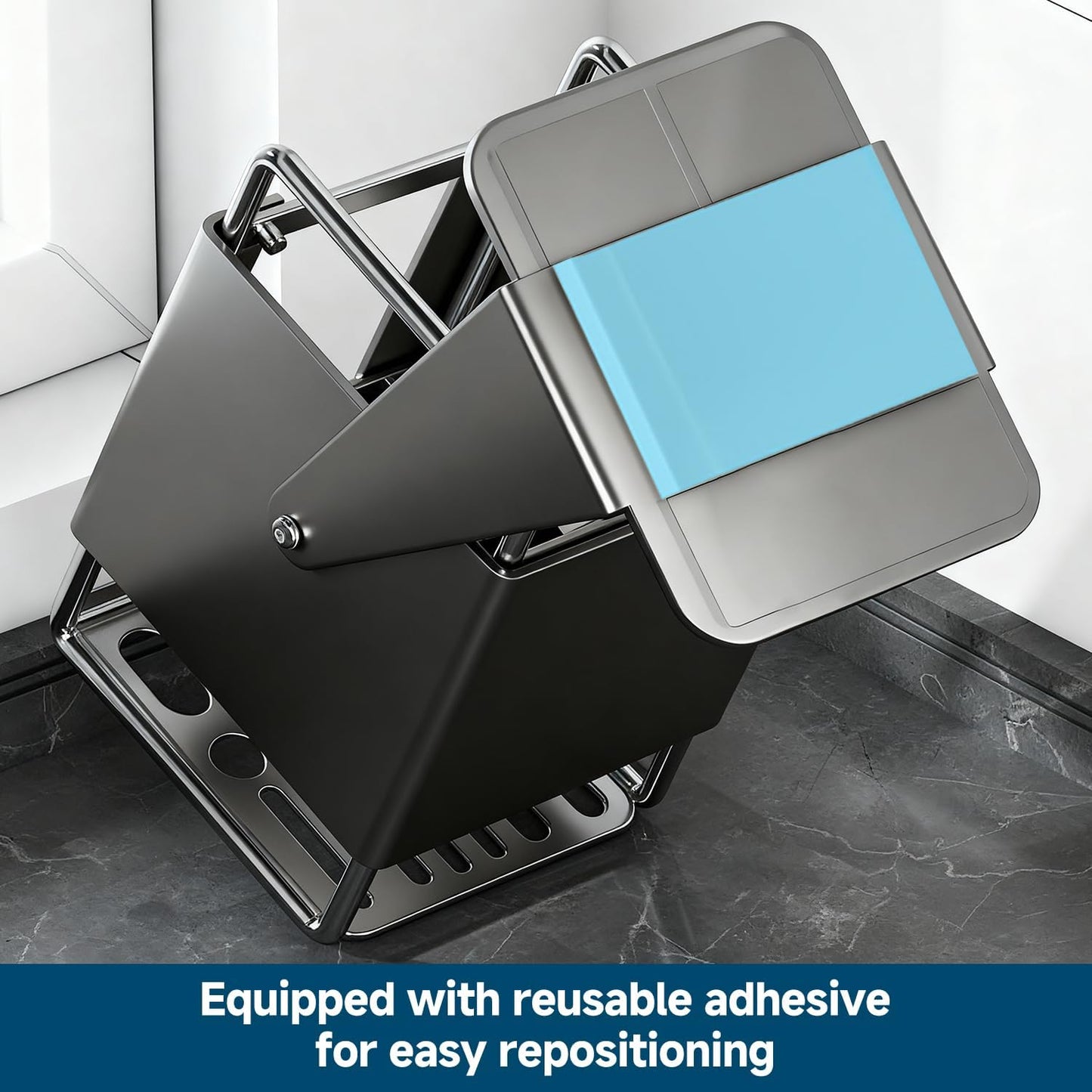 Universal Knife Block Holder Without Knives,Knife storage with Slots for Scissors and Sharpening Rod, Knife Holder Storage for Countertop, Stainless kitchen Knife Holder for Easy Clean (Cream)