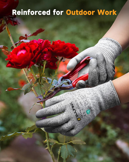 A3/A4/A9 Cut Resistant 2/3/6/12 Pairs Work Gloves for Men & Women | Touchscreen, Foam Nitrile Coated, Ideal for Glass Cutting, Wood Carving