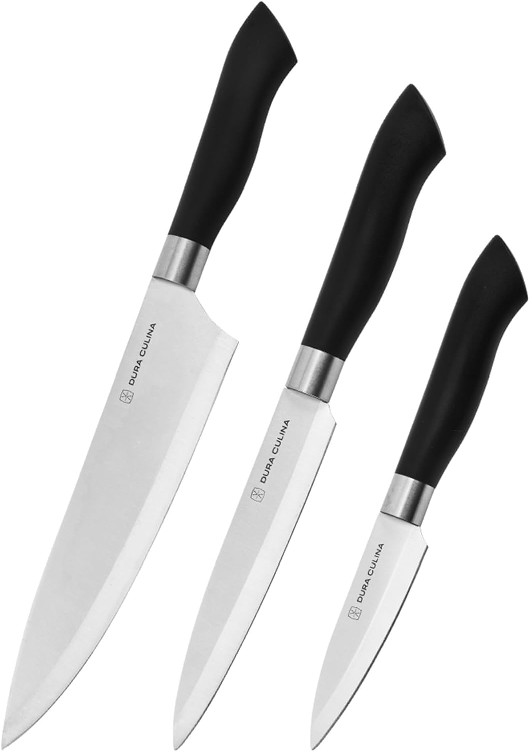 2 Piece Santoku Knife Set 7 Inch and 5 Inch Santoku Knives - Professional Grade Sharp High Carbon Stainless Blades for Effortless Slicing, Cutting and Chopping With Matching Blade Guards
