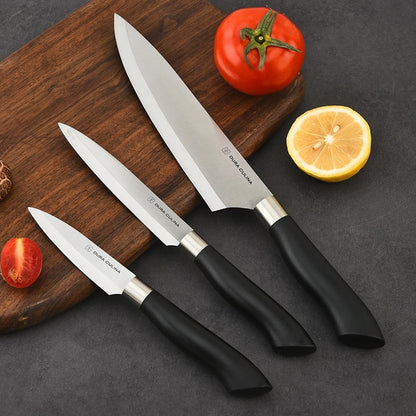 2 Piece Santoku Knife Set 7 Inch and 5 Inch Santoku Knives - Professional Grade Sharp High Carbon Stainless Blades for Effortless Slicing, Cutting and Chopping With Matching Blade Guards