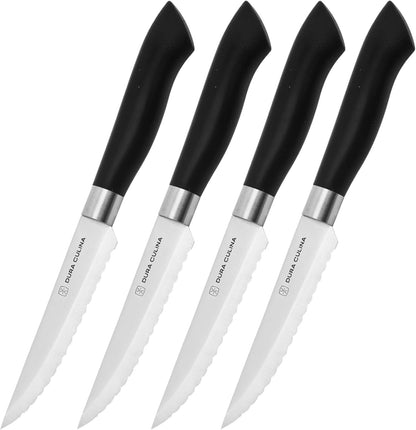 2 Piece Santoku Knife Set 7 Inch and 5 Inch Santoku Knives - Professional Grade Sharp High Carbon Stainless Blades for Effortless Slicing, Cutting and Chopping With Matching Blade Guards
