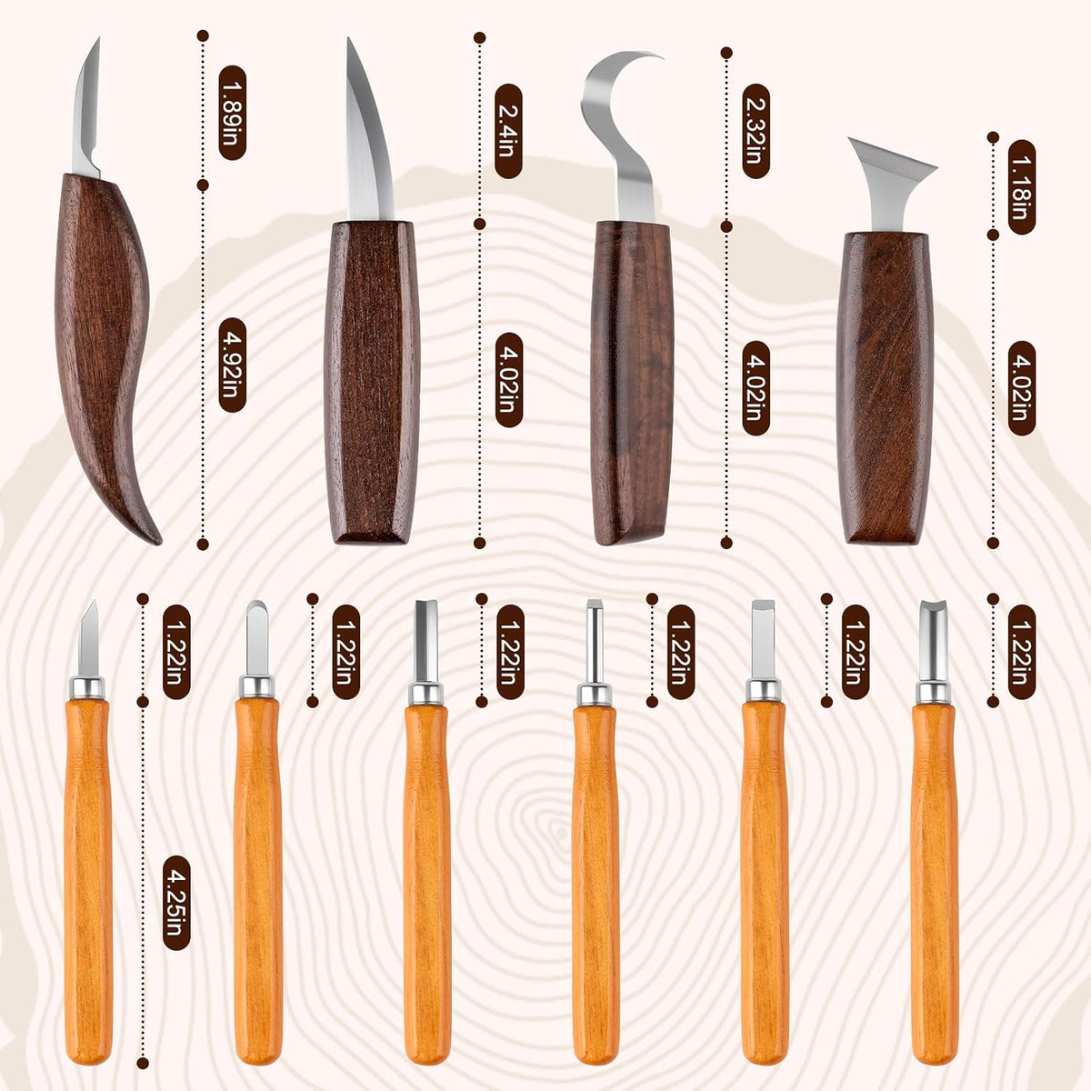 26 in 1 Wood Carving Tools Kit for Beginners