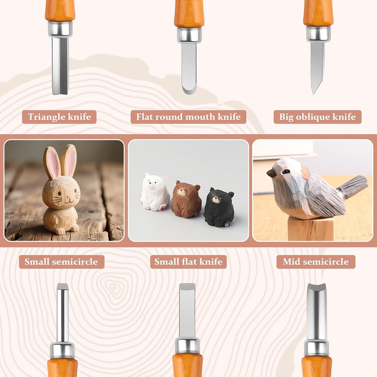 26 in 1 Wood Carving Tools Kit for Beginners