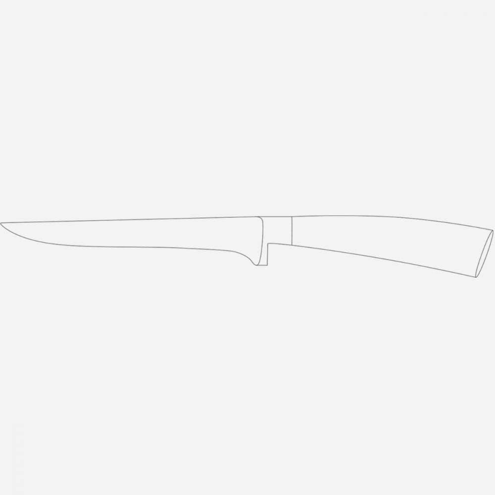 Elegance Boning Knife, 6in Stainless Steel, Red, Italy