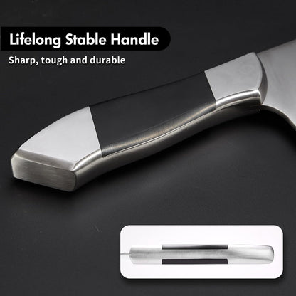 Heavy Duty Stainless Steel Bone Cleaver Knife for Home Chopping Bones