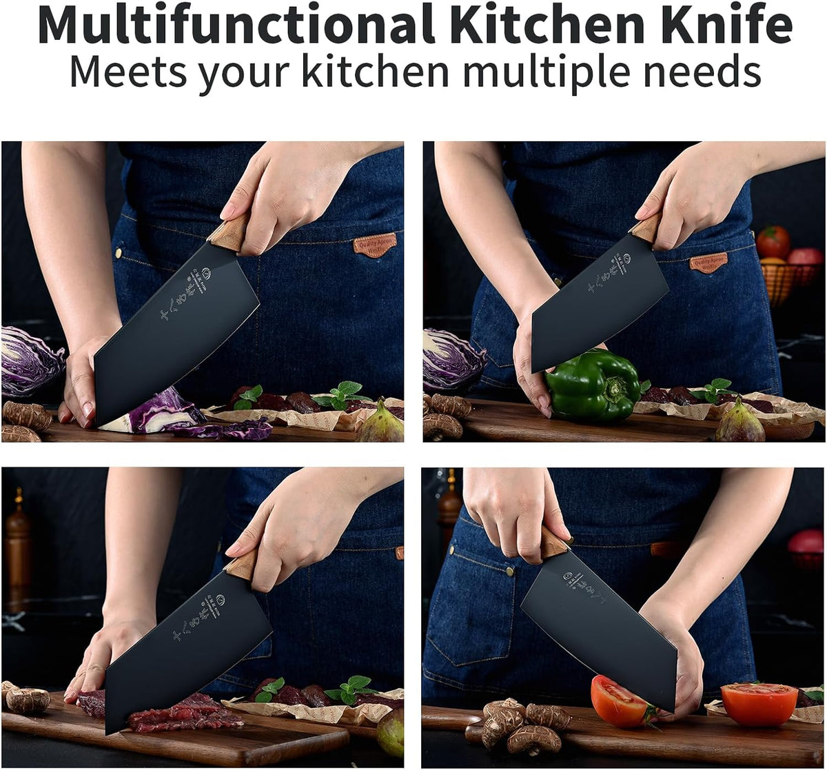 Heavy Duty Stainless Steel Bone Cleaver Knife for Home Chopping Bones