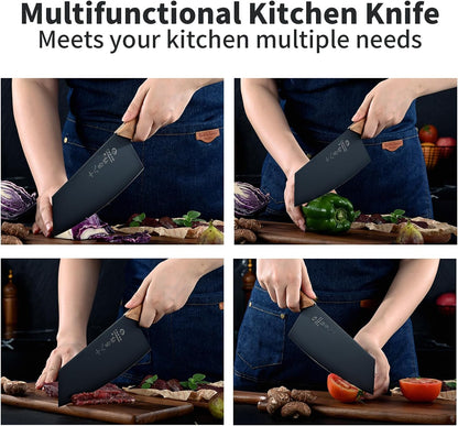 Heavy Duty Stainless Steel Bone Cleaver Knife for Home Chopping Bones