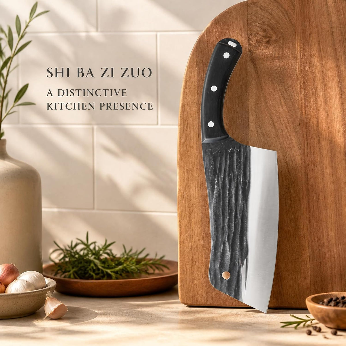 Heavy Duty Stainless Steel Bone Cleaver Knife for Home Chopping Bones
