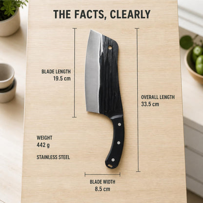 Heavy Duty Stainless Steel Bone Cleaver Knife for Home Chopping Bones