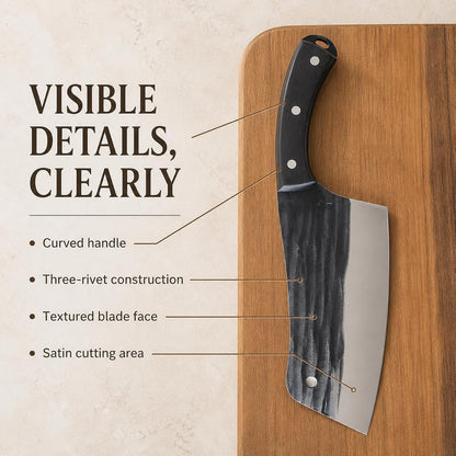 Heavy Duty Stainless Steel Bone Cleaver Knife for Home Chopping Bones
