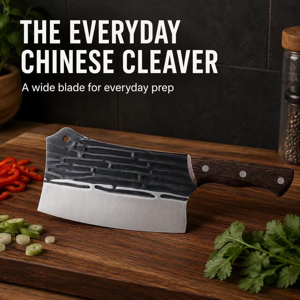 Heavy Duty Stainless Steel Bone Cleaver Knife for Home Chopping Bones