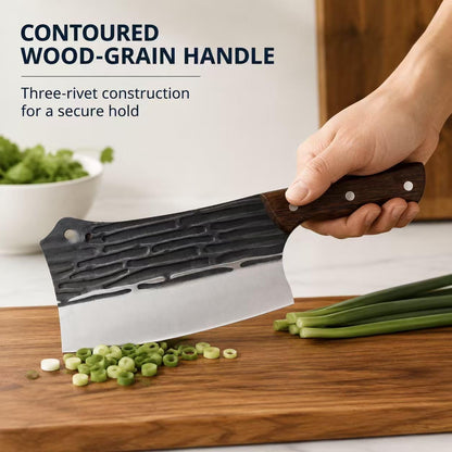 Heavy Duty Stainless Steel Bone Cleaver Knife for Home Chopping Bones