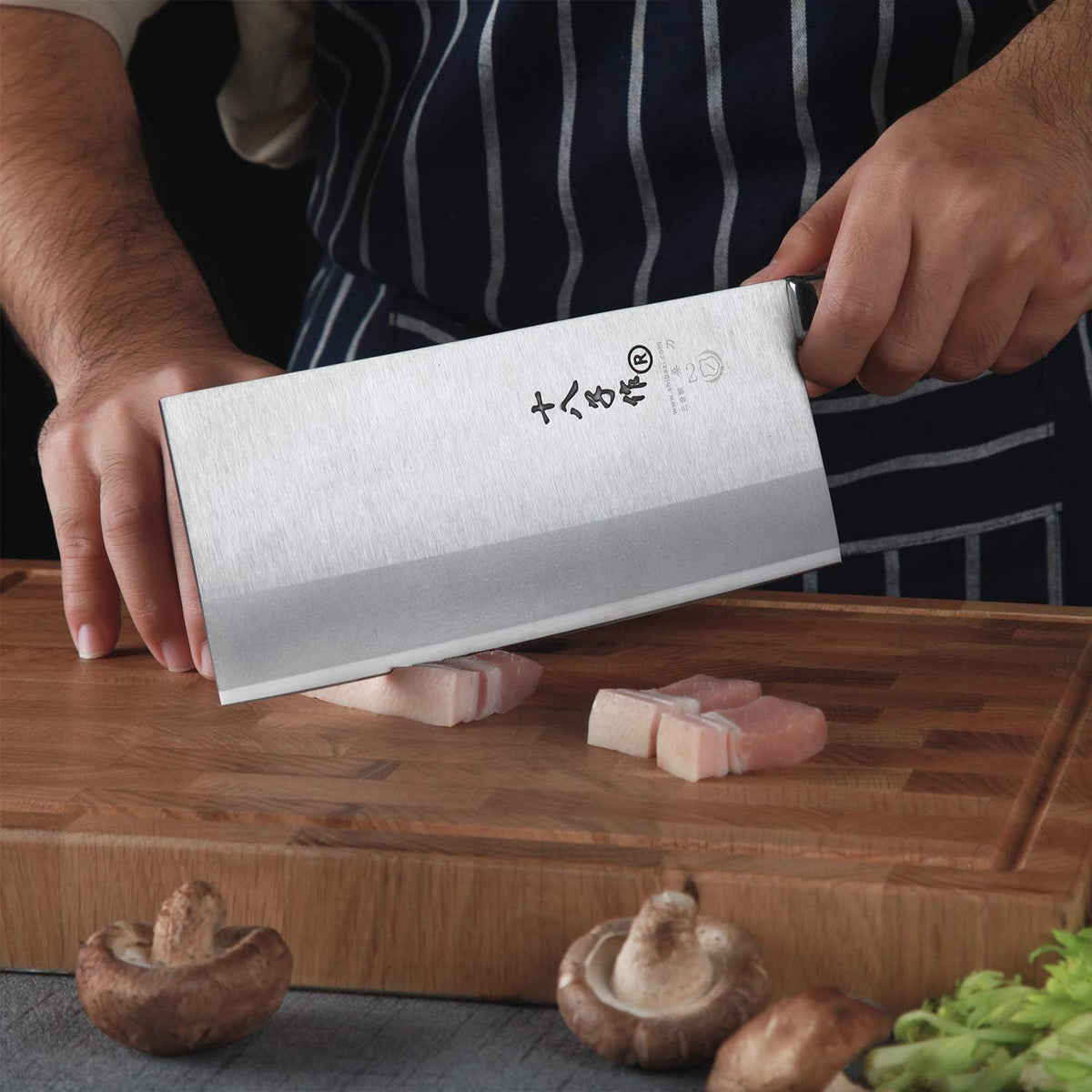 Heavy Duty Stainless Steel Bone Cleaver Knife for Home Chopping Bones
