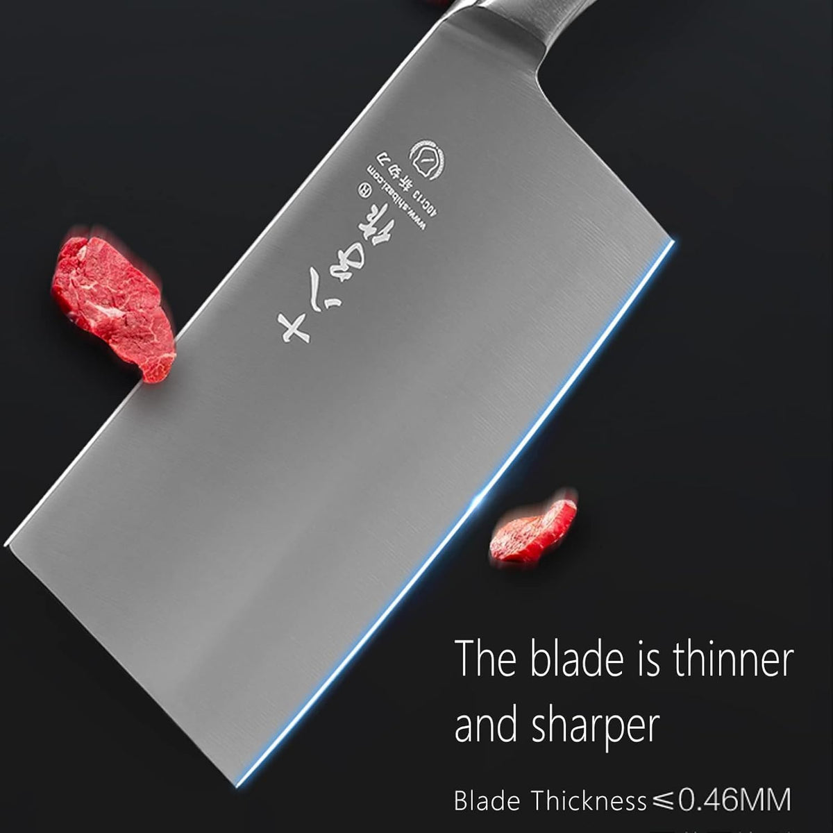 Heavy Duty Stainless Steel Bone Cleaver Knife for Home Chopping Bones