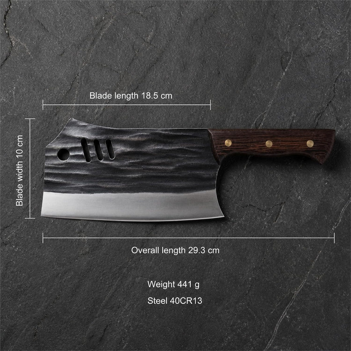 Heavy Duty Stainless Steel Bone Cleaver Knife for Home Chopping Bones