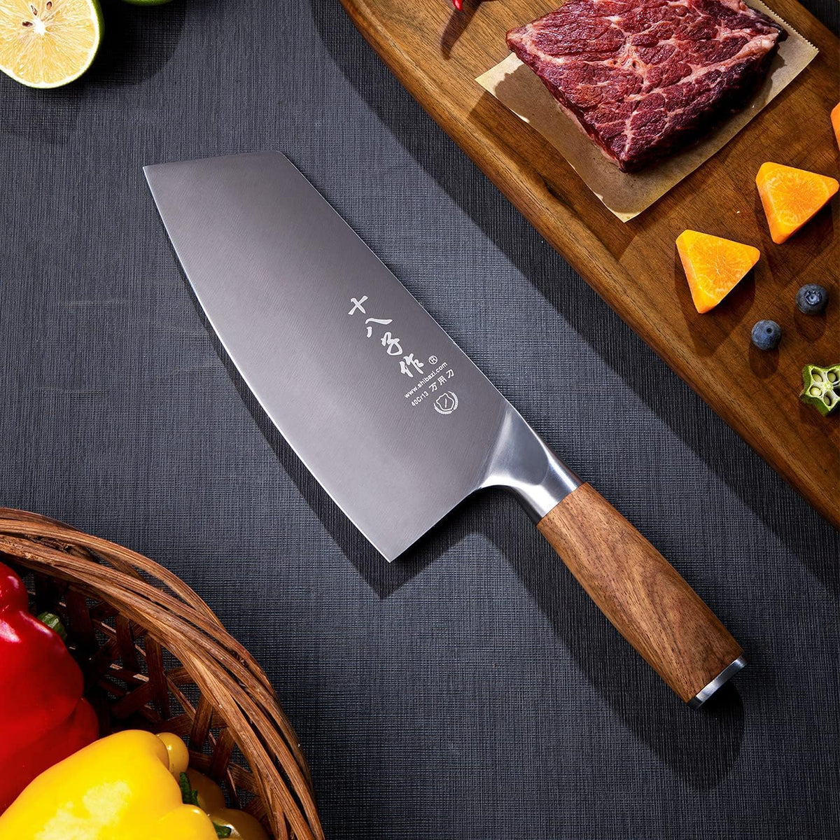 Heavy Duty Stainless Steel Bone Cleaver Knife for Home Chopping Bones