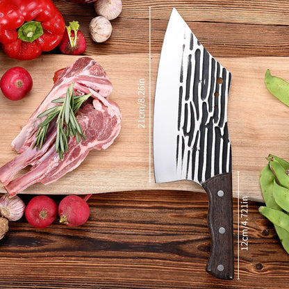 Heavy Duty Stainless Steel Bone Cleaver Knife for Home Chopping Bones