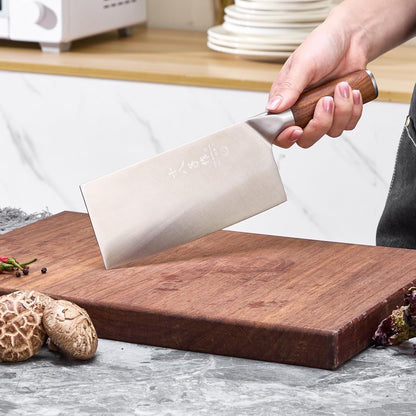 Heavy Duty Stainless Steel Bone Cleaver Knife for Home Chopping Bones