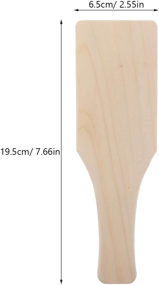 5PCS Clay Paddle Wooden Mud Sculpture Flat Board Pad Wooden Clay Sculpting Carving Dough Modeling Tools Ceramic Tools for DIY Craft Smoothing