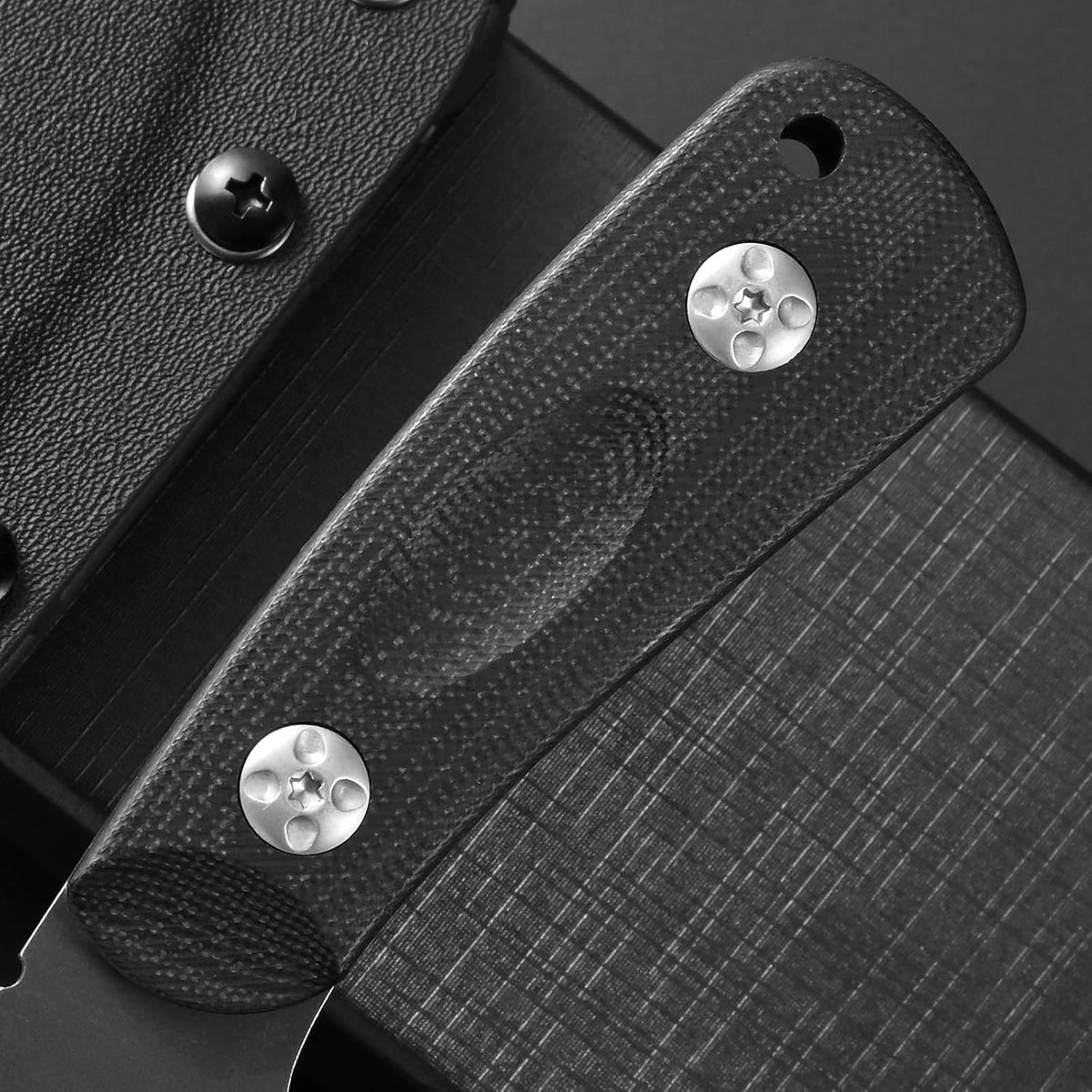 EF121 EDC Fixed Blade Knife D2 Blade Steel G10 Handle with Kydex Sheaths for Outdoor Activities Camping