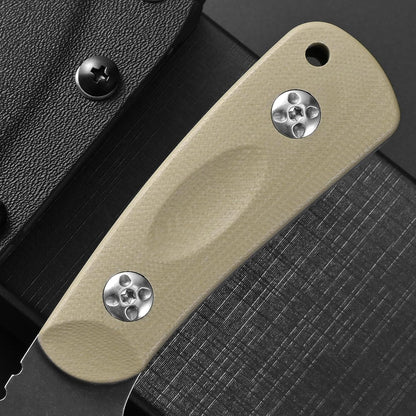 EF121 EDC Fixed Blade Knife D2 Blade Steel G10 Handle with Kydex Sheaths for Outdoor Activities Camping