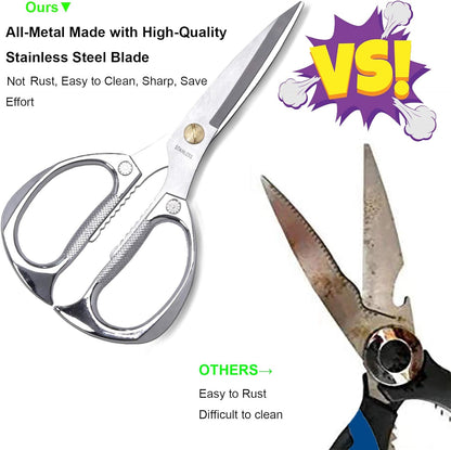 Kitchen Scissors,All Purpose Heavy Duty Kitchen Shears 7.5 Inch | Ultra Sharp Stainless Steel for Cutting Meat Vegetables Herbs BBQ, Office Fabric Craft Use