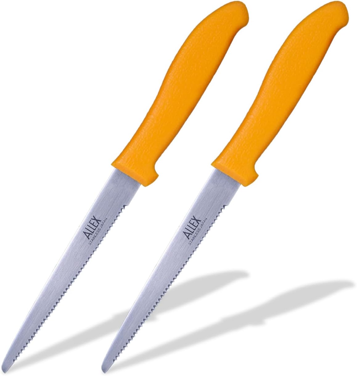 Cardboard Cutter Tool Heavy Duty 5" – Japanese Stainless Steel Blade – Serrated Utility Knife for Cardboard, Styrofoam, Foam, Insulation – Made in Japan – Yellow